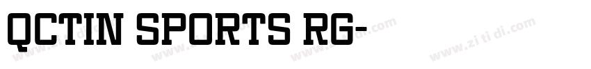 Qctin Sports Rg字体转换
